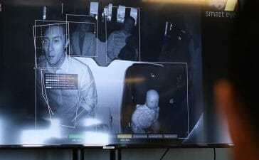 Interior Sensing AI demo in vehicle buck