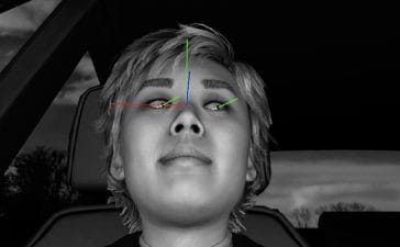 An image of a virtual avatar created by Smart Eye's synthetic data generation tool